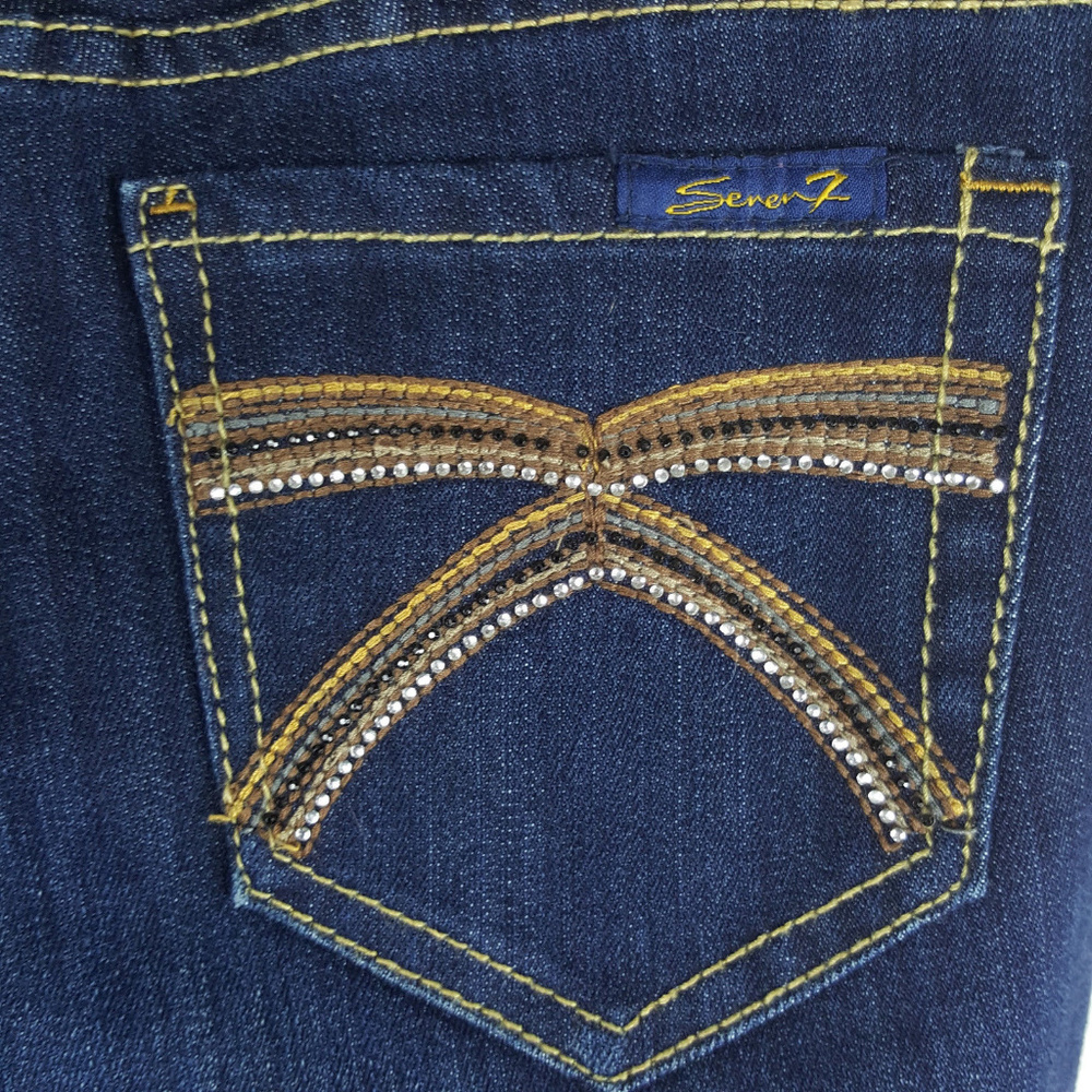 Seven Womens Premium Denim Sz 4 Straight Leg Jeans
